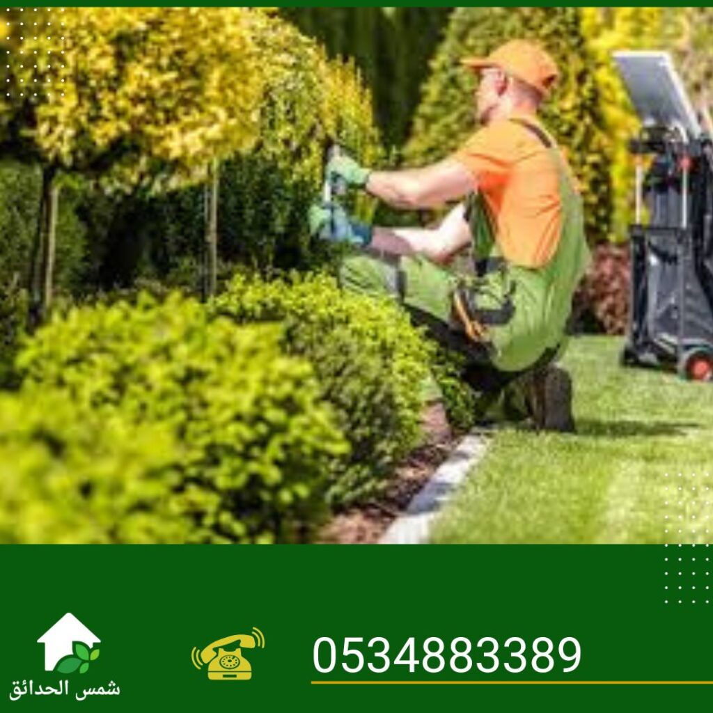 صيانة الحدائق ورعايتها طوال العام